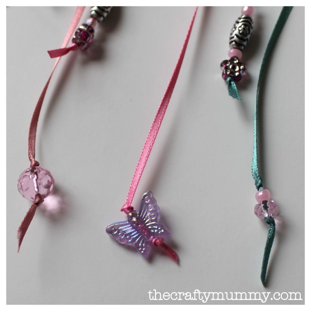 ribbon bead bookmark