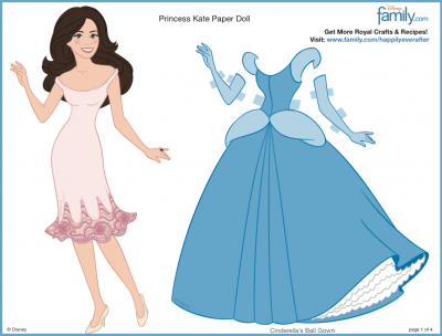 princess kate paper doll printable