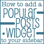 how to add popular posts widget tutorial