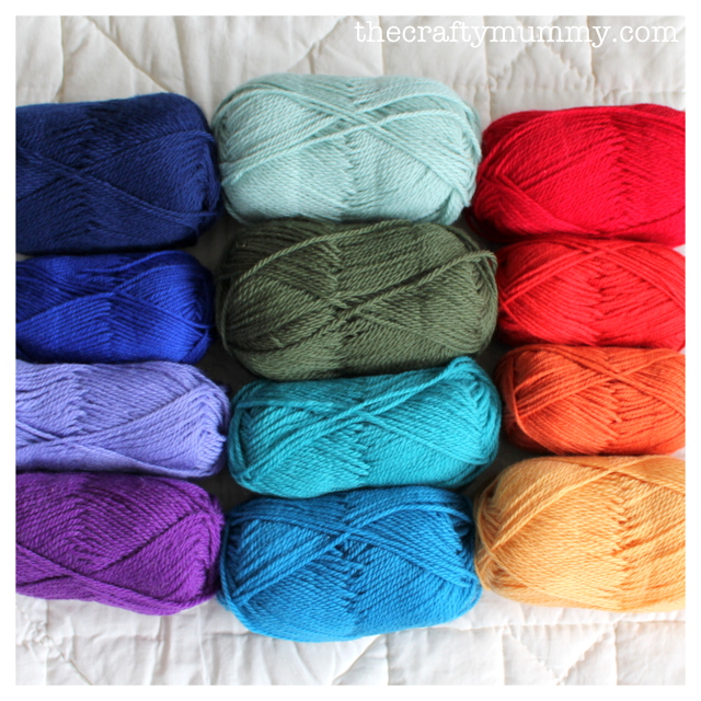 yarn rainbow blanket crochet