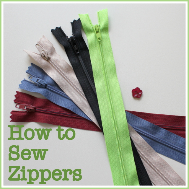 how to sew zippers
