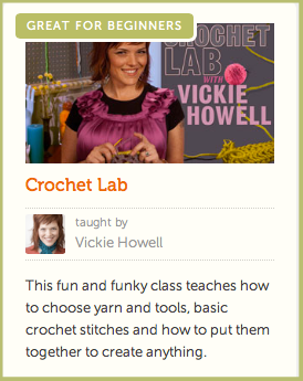 Online crochet class Craftsy