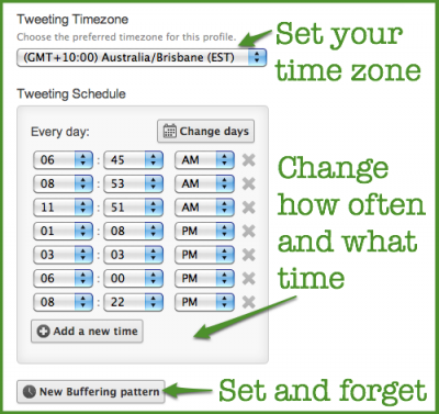 buffer tweet times timezone