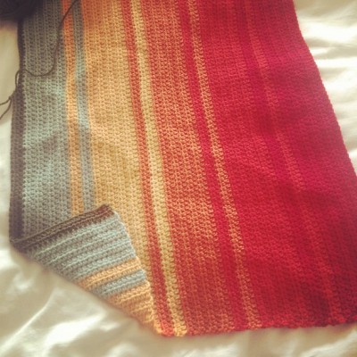 crochet blanket rainbow