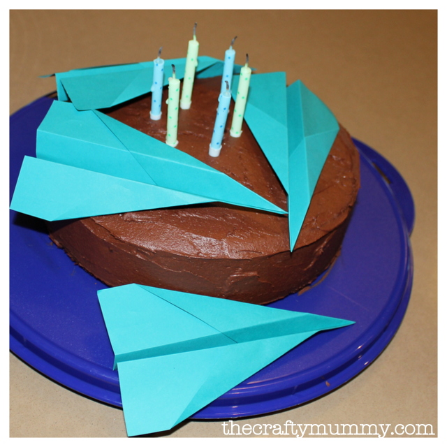 cake chocolate paper plane party