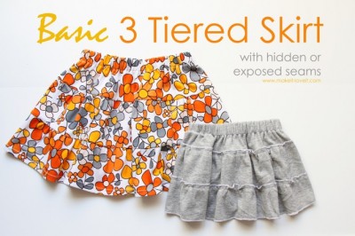 3 tiered skirt tutorial