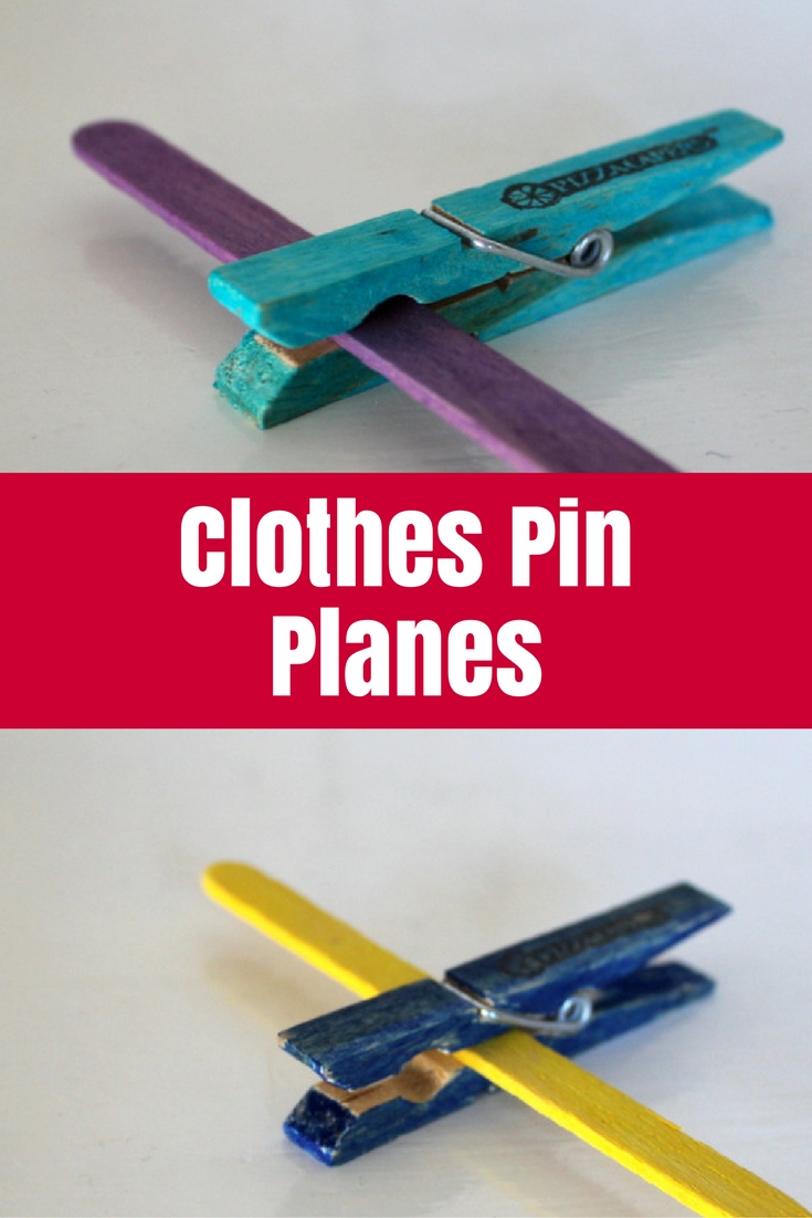 Kids Craft: Clothes Peg Planes • The Crafty Mummy