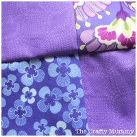 patchwork purple nested seams