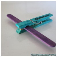 craft clothes peg airplane