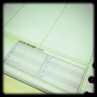 list of the week box personal planner