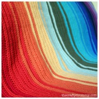 crochet blanket rainbow