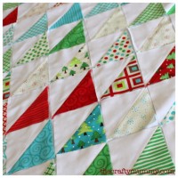 Christmas triangles quilt