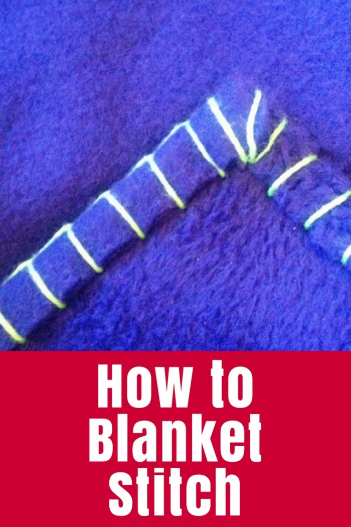 Learn how to do blanket stitch around your blanket to create a neat easy finished edge with this tutorial.