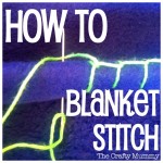 how to blanket stitch
