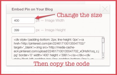 how to embed a pinterest pin
