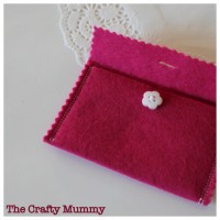 tutorial felt envelope sewing