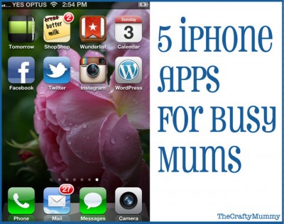 iphone apps for busy mums