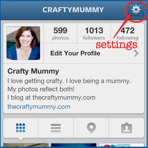instagram profile settings