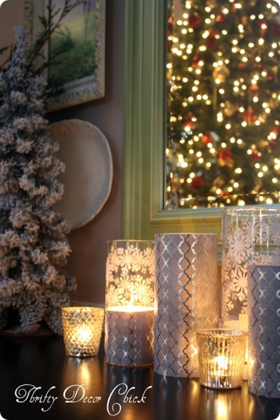 Christmas candles Thrifty Decor Chick