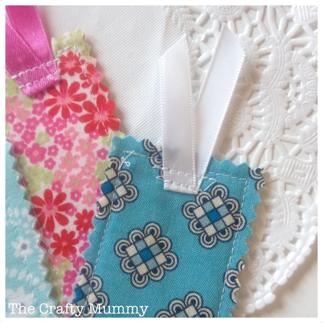 Bookmark DIY with Fabric Scraps - Salvaged Inspirations