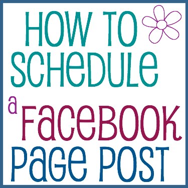 schedule facebook page pst