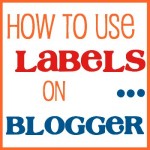 using labels on blogger