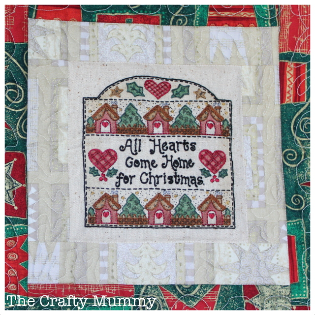 all hearts come home for Christmas stitchery