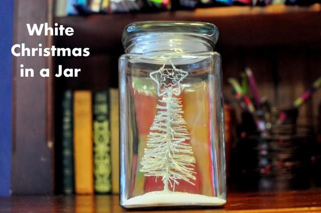 white christmas in a jar