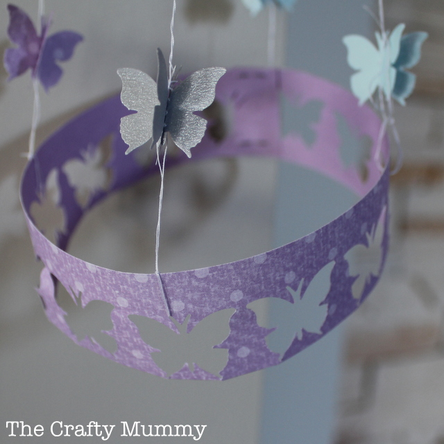 paper crafts butterfly mobile 