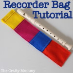 recorder bag felt tutorial