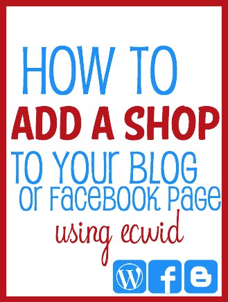 add a hop to your facebook or blog using ecwid
