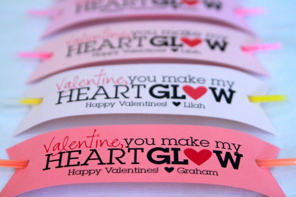 glow stick valentines printables