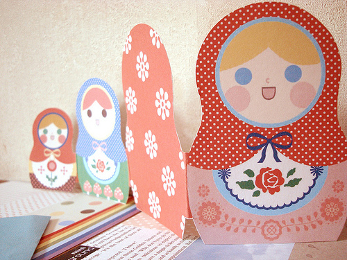 russian doll printable invitation