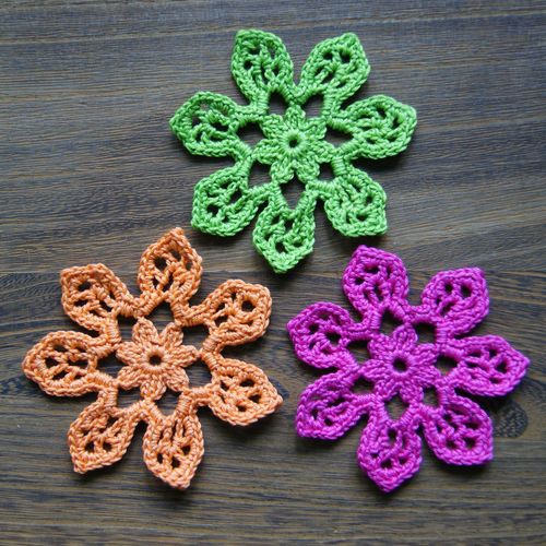 crochet flower tutorial