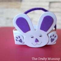 bunny rabbit easter basket from foam