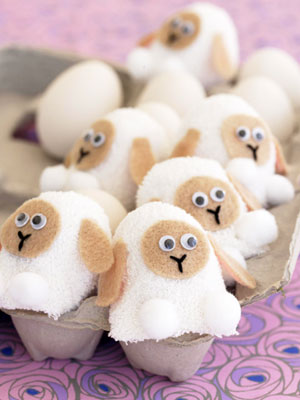 egg crafts lambs