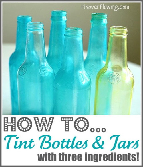 tint bottles jars tutorial