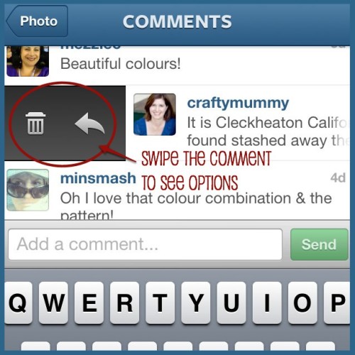 how to delete comments on instagram