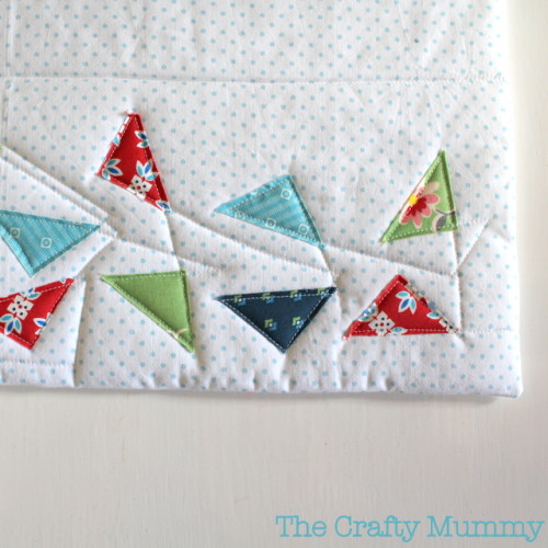 padded pouch raw edge applique