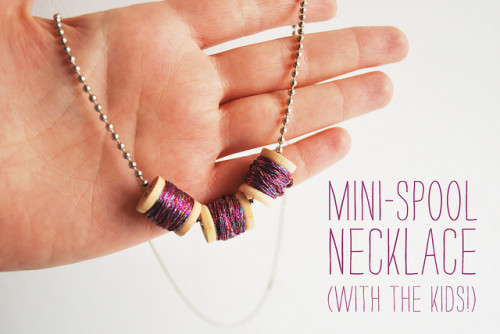 mini spool necklace