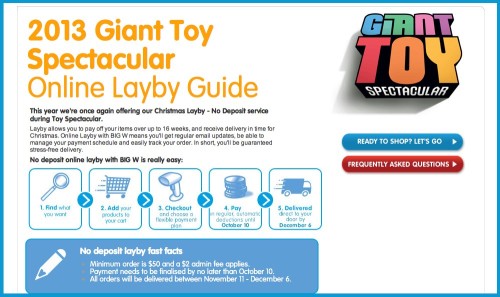 BIG W Toy Spectacular Online Layby Guide