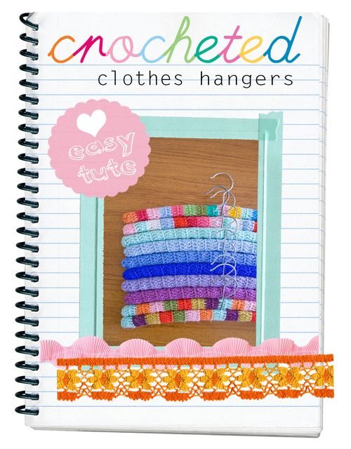 crochet coat hanger cover tutorial