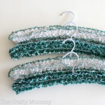 covered coat hangers knitted