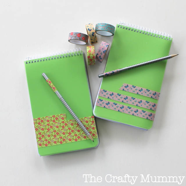 Washi Tape Notebooks (plus Giveaway) • The Crafty Mummy