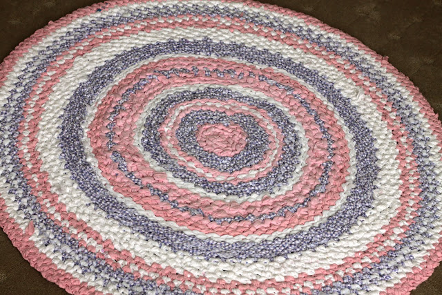 crochet a rag rug with fabric