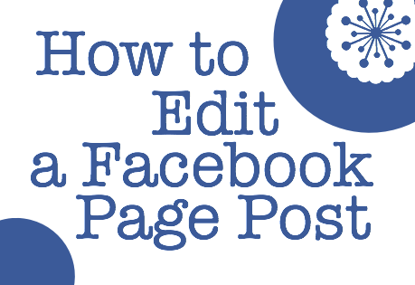 how to edit fb page post
