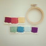 embroidery thread and hoop