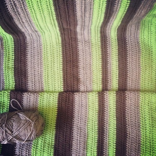 aswcraftphotoaday stripe crochet blanket
