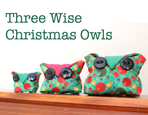 three wise christmas owls