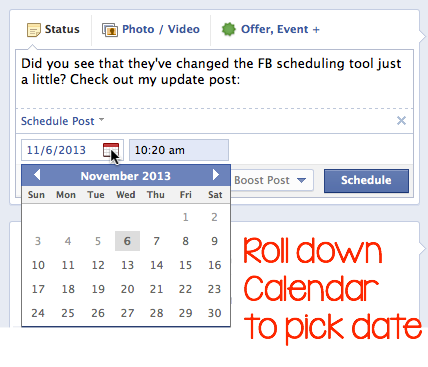 facebook schedule tutorial